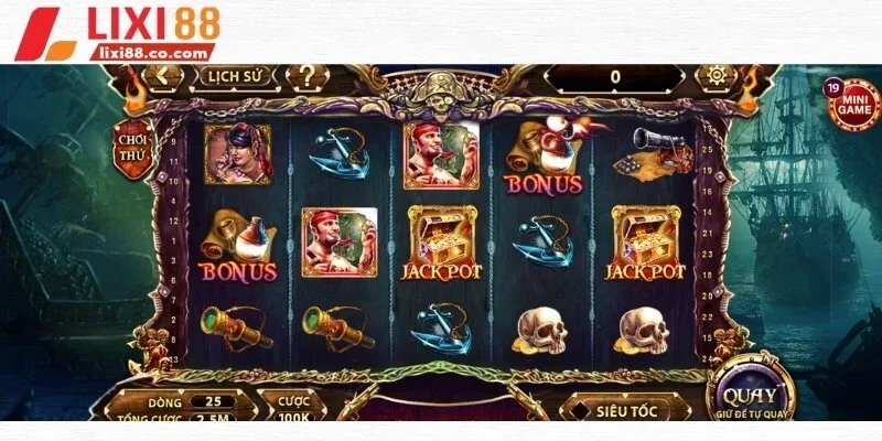 Hướng dẫn cách tham gia quay hũ đổi thưởng trong pirate king