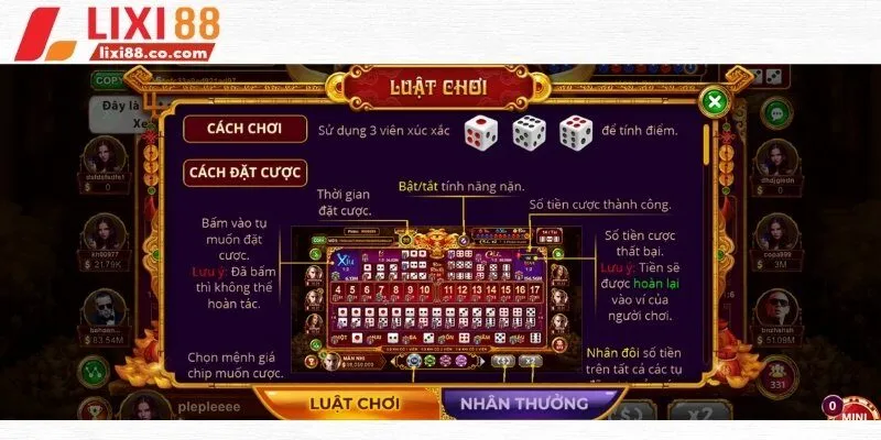 Tài phú sicbo là phiên bản nâng cấp của tài xỉu truyền thống