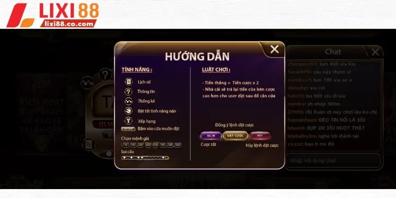 Bộ quy tắc chơi tài xỉu trực tuyến đơn giản đầy đủ mới nhất
